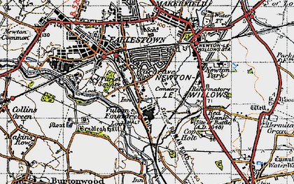 Old map of Wargrave in 1947