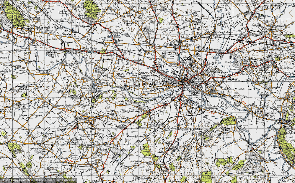 Old Map of Warham, 1947 in 1947
