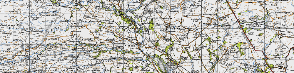Old map of Bleaklaw in 1947