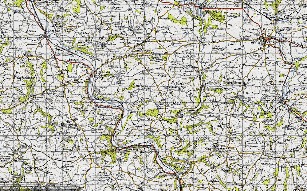 Old Map of Warkleigh, 1946 in 1946