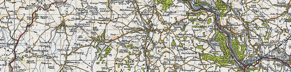 Old map of Warmbrook in 1946