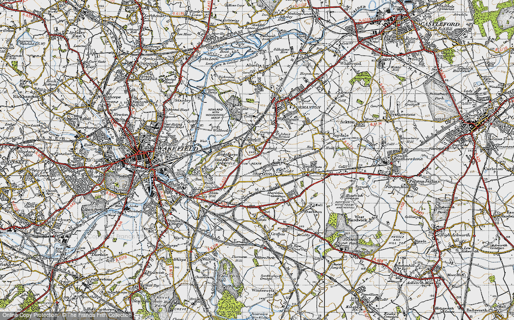 Old Map of Warmfield, 1947 in 1947