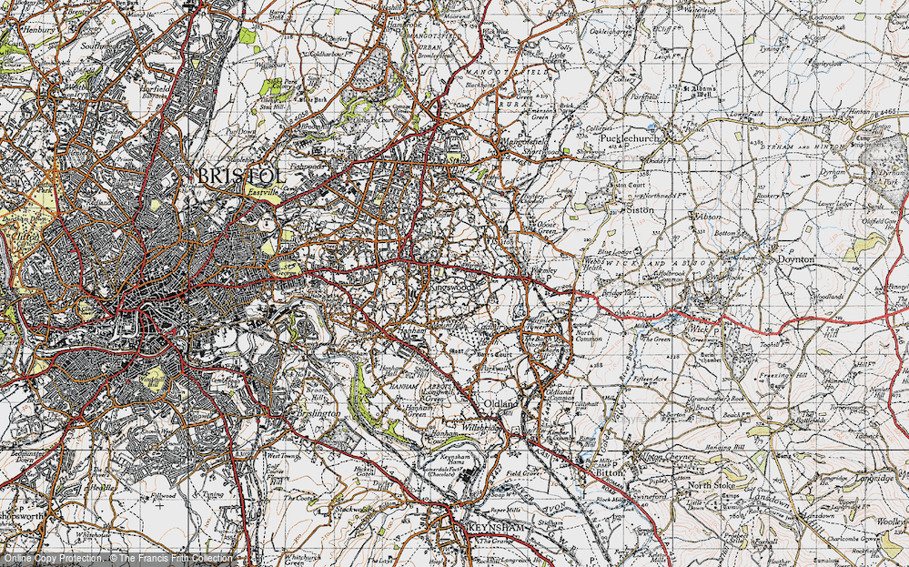Old Map of Warmley Hill, 1946 in 1946