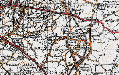 Old map of Warmley Tower in 1946