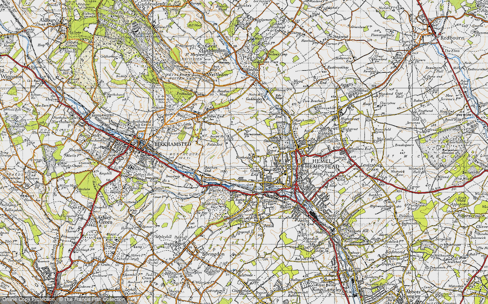 Old Map of Warners End, 1946 in 1946