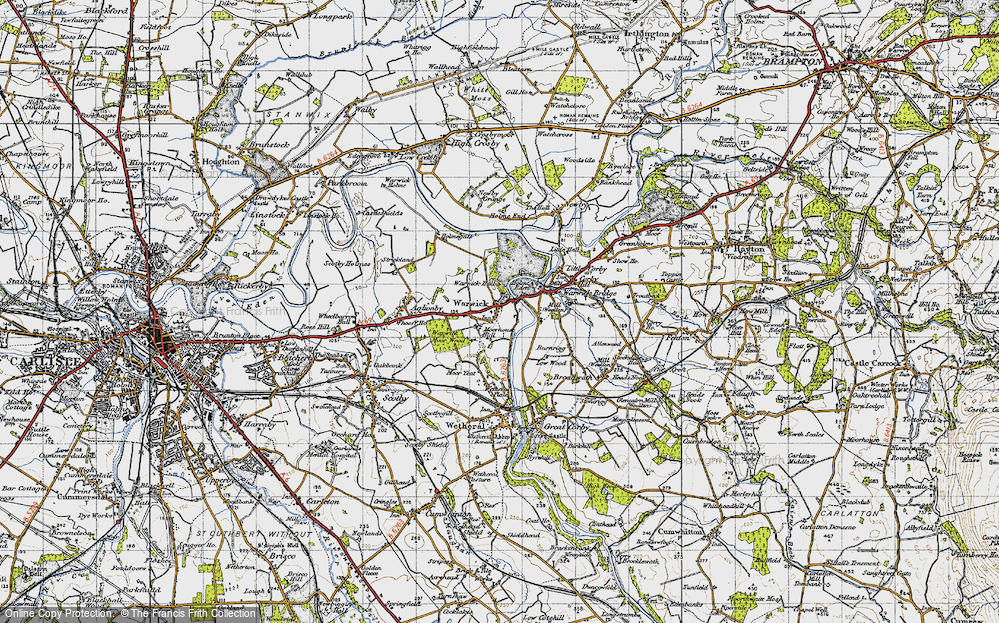 Old Map of Warwick-on-Eden, 1947 in 1947