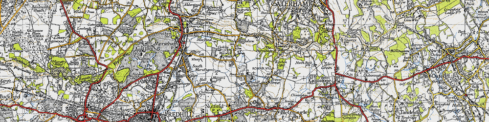 Old map of Warwick Wold in 1946
