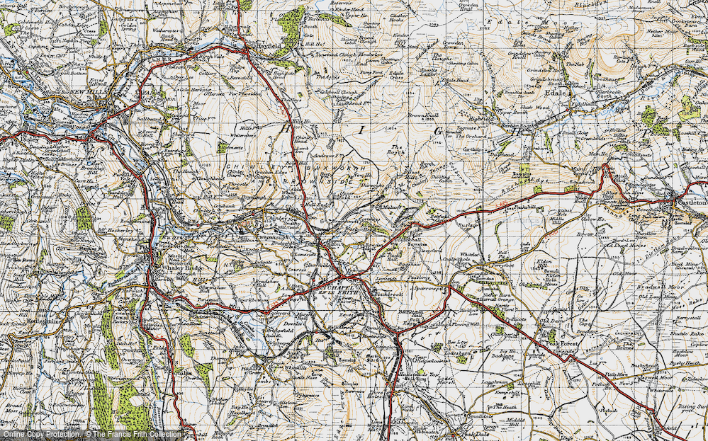 Old Map of Wash, 1947 in 1947