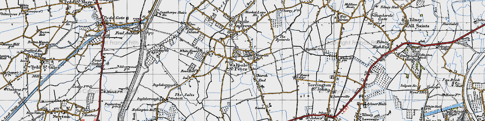 Old map of Wash Dyke in 1946