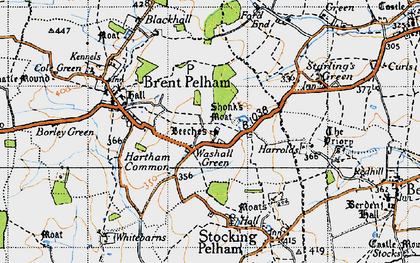 Old map of Washall Green in 1946