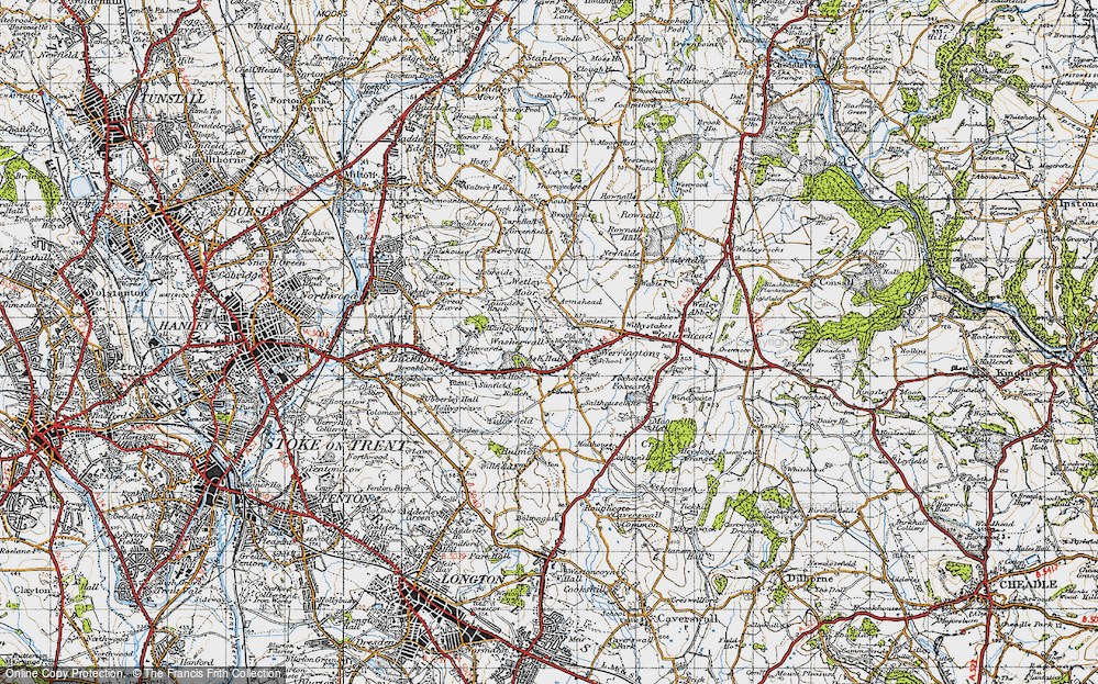 Old Map of Washerwall, 1946 in 1946