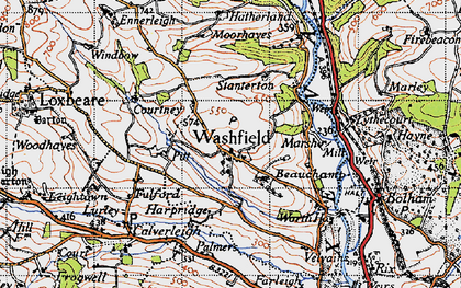 Old map of Beauchamp in 1946