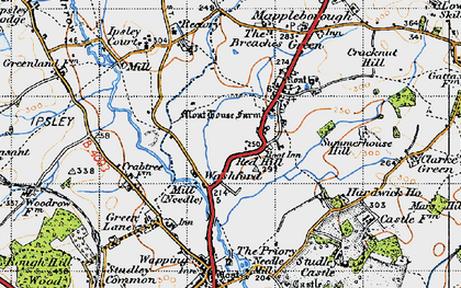 Old map of Washford in 1947