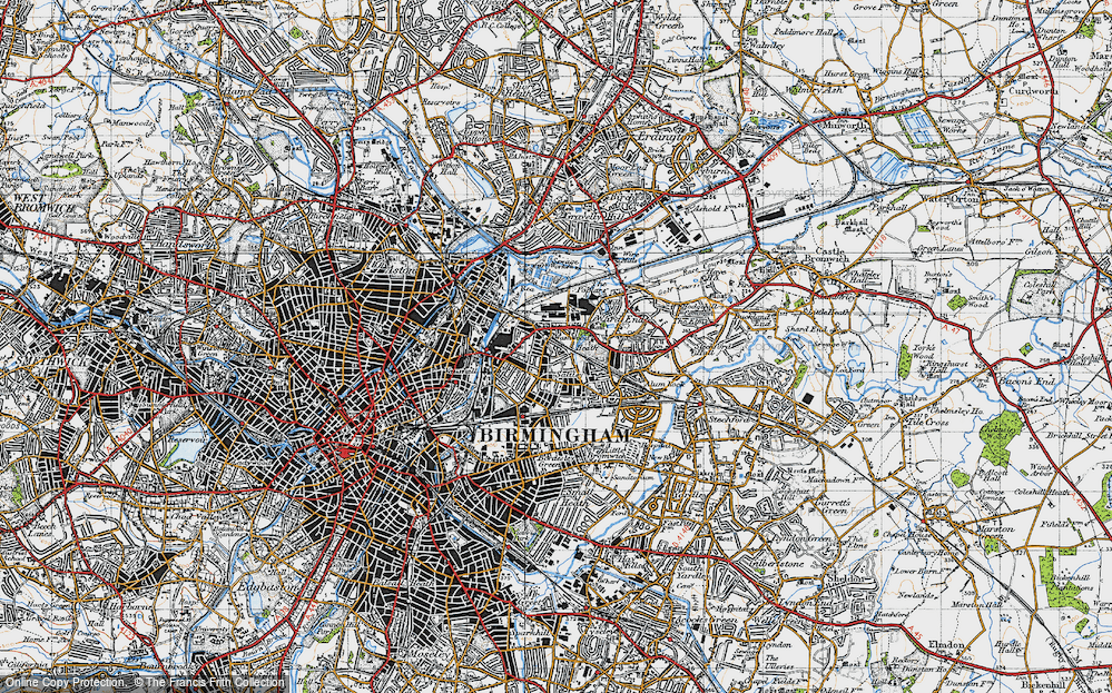 Old Map of Washwood Heath, 1946 in 1946