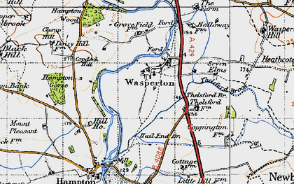 Old map of Wasperton in 1947