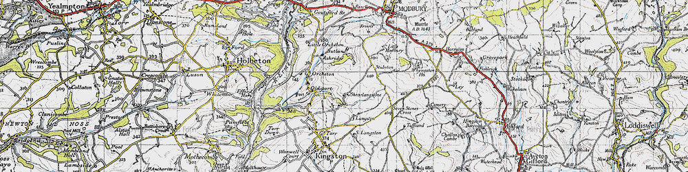 Old map of Butland in 1946