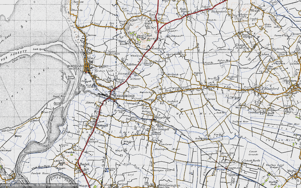Old Map of Watchfield, 1946 in 1946