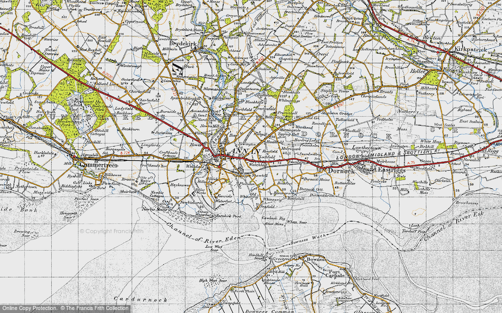 Old Map of Watchill, 1947 in 1947