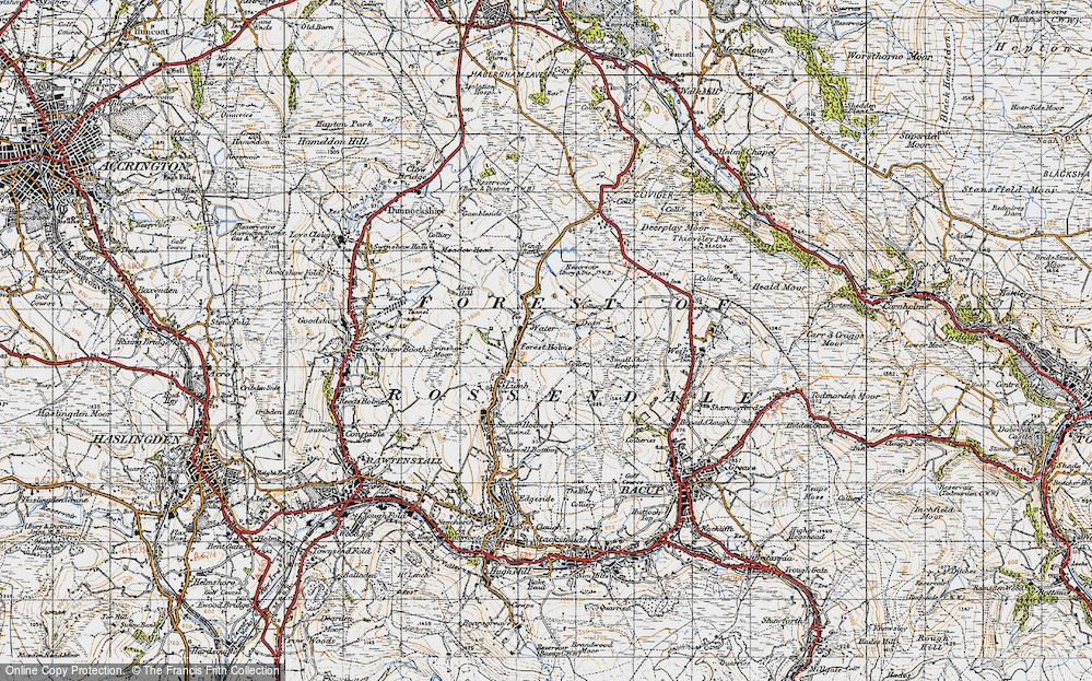 Old Map of Water, 1947 in 1947