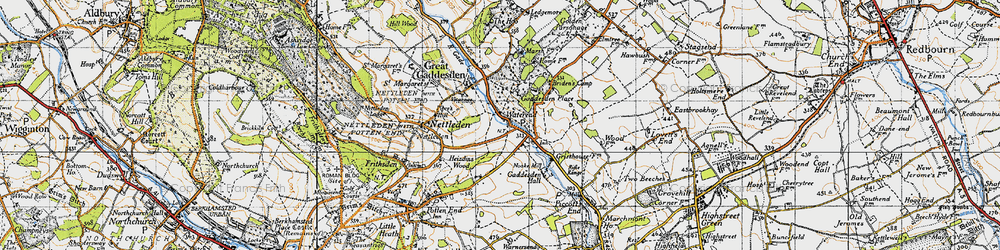 Old map of Briden's Camp in 1946