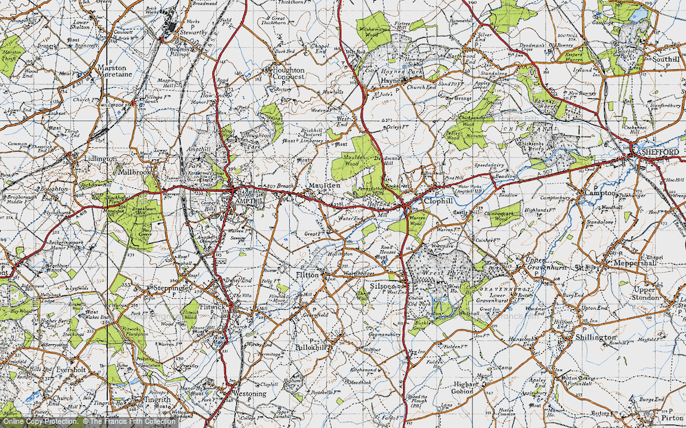 Old Map of Water End, 1946 in 1946