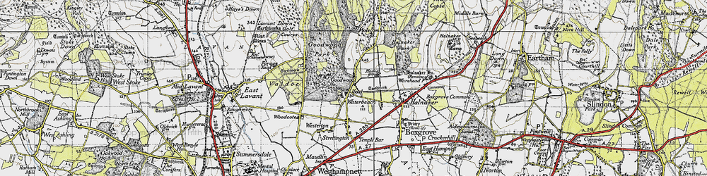Old map of Waterbeach in 1940