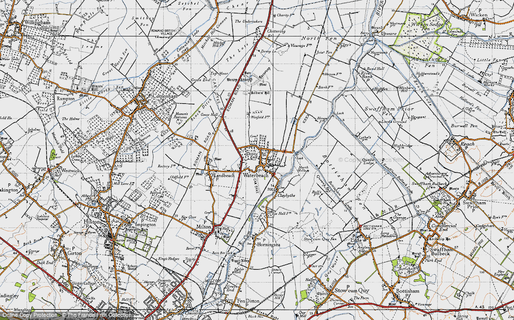 Old Map of Waterbeach, 1946 in 1946