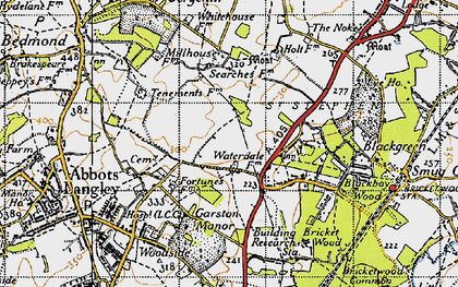 Old map of Waterdale in 1946