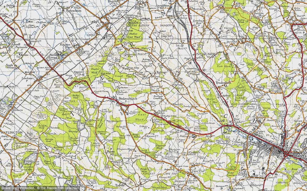 Old Map of Waterend, 1947 in 1947