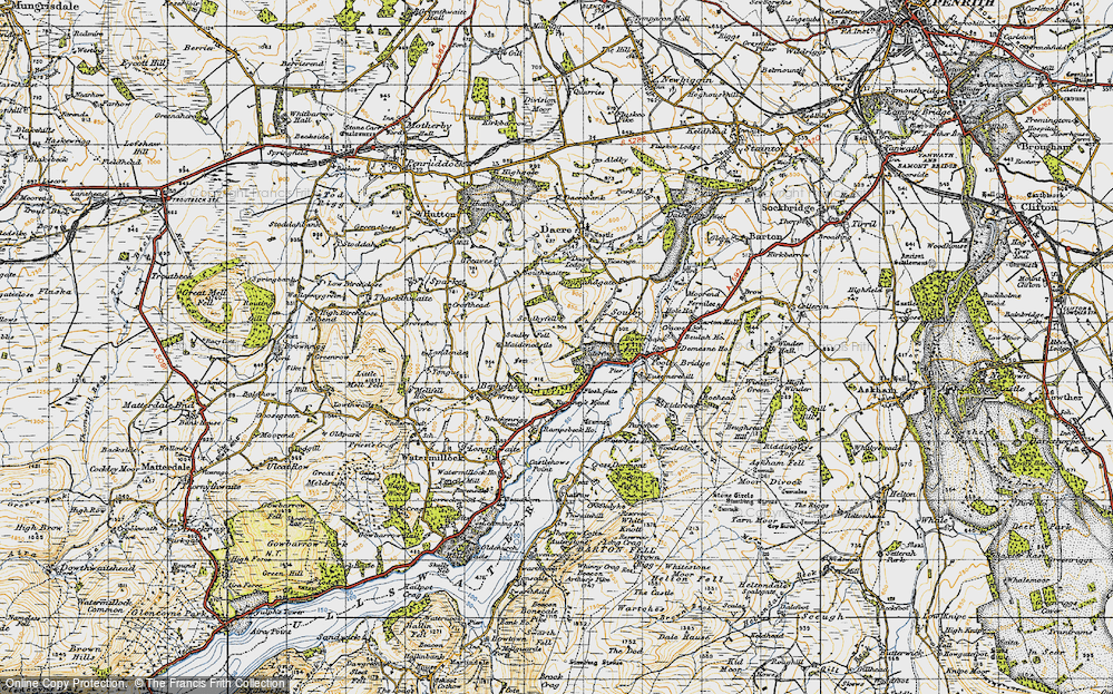 Old Map of Waterfoot, 1947 in 1947
