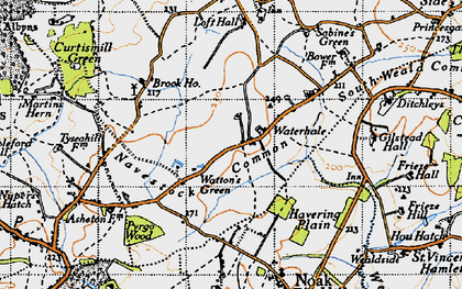 Old map of Navestock Common in 1946