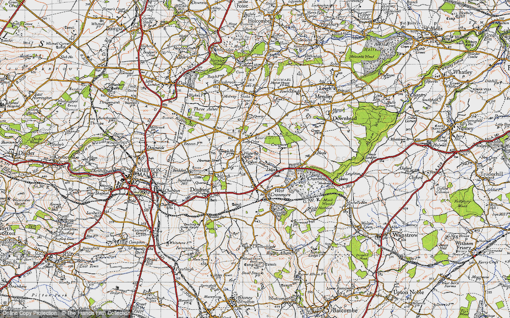 Old Map of Waterlip, 1946 in 1946