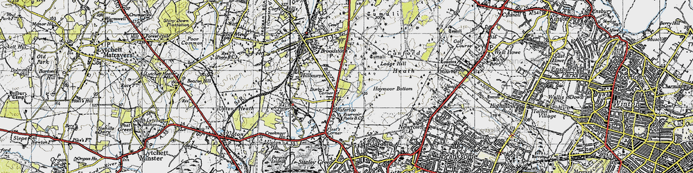 Old map of Waterloo in 1940