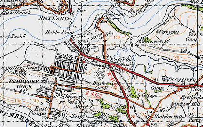 Old map of Waterloo in 1946
