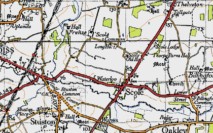 Old map of Waterloo in 1946