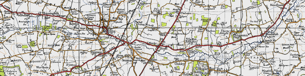 Old map of Waterloo in 1946