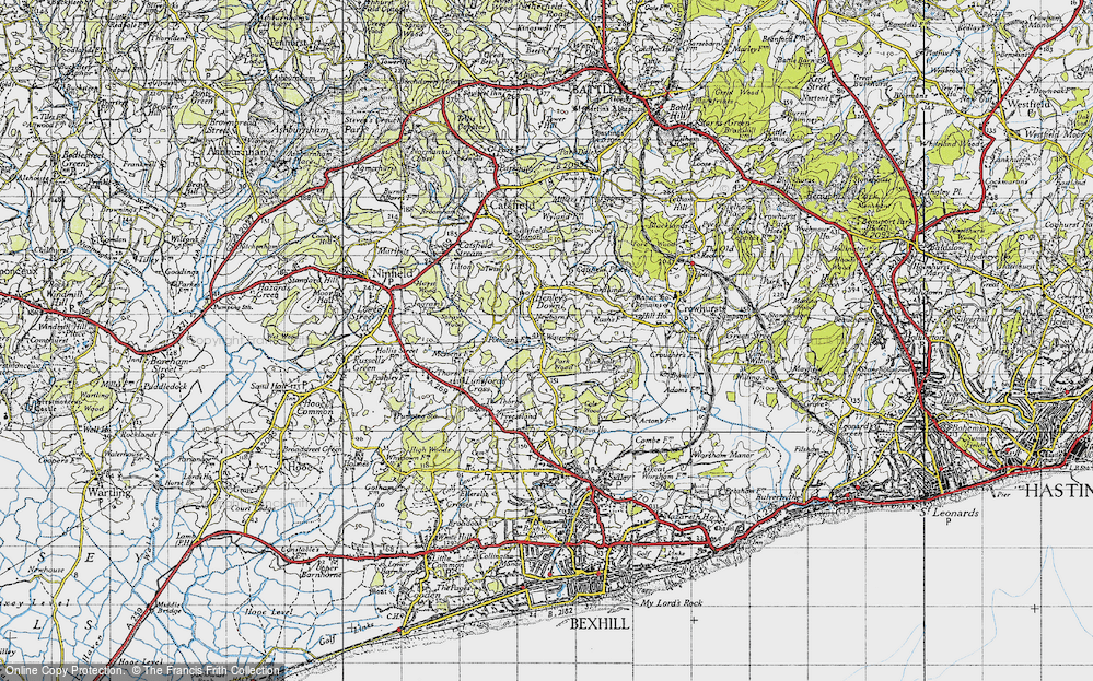 Old Map of Watermill, 1940 in 1940