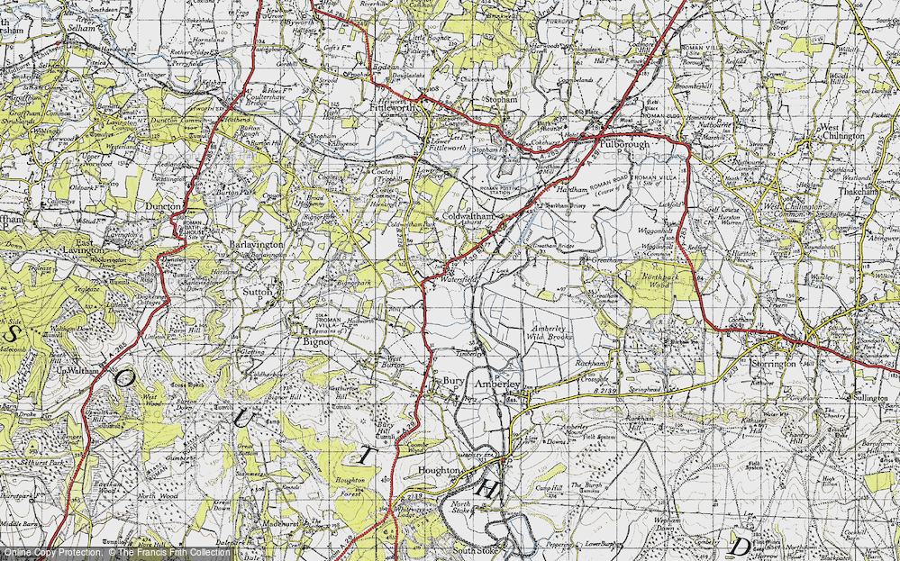 Old Map of Watersfield, 1940 in 1940