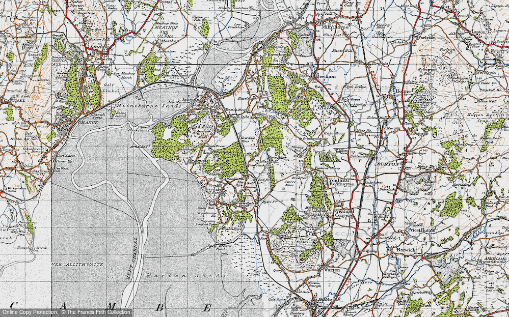 Old Map of Waterslack, 1947 in 1947