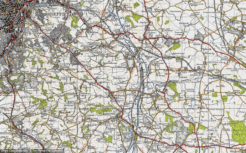 Old Map of Waterthorpe, 1947 in 1947