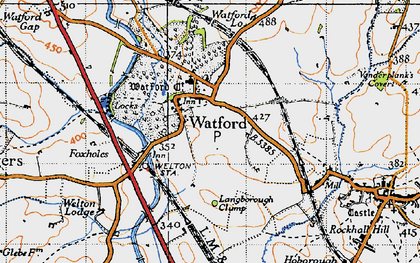 Old map of Watford in 1946