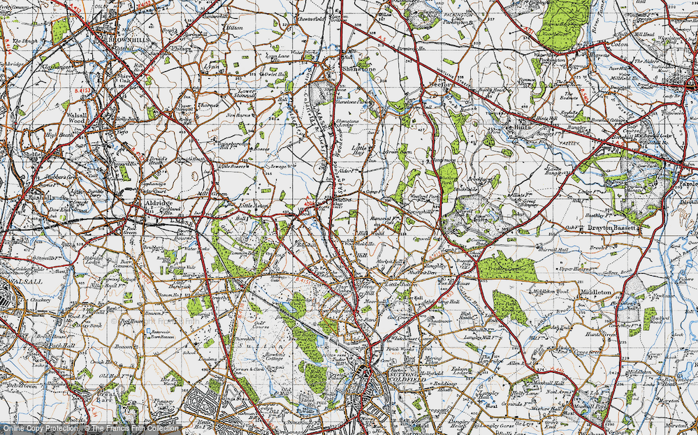 Historic Ordnance Survey Map of Watford Gap, 1946