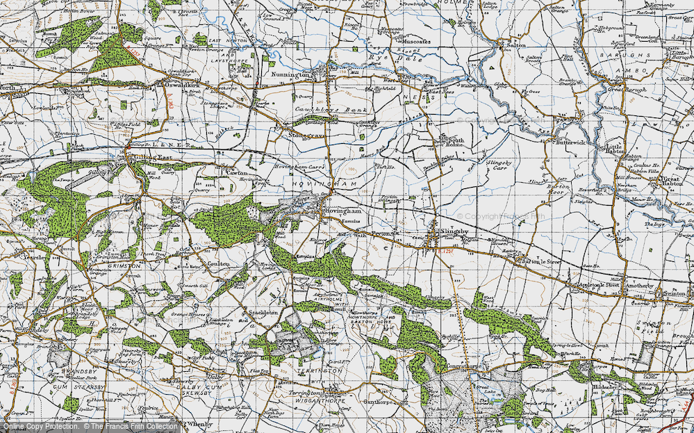 Old Map of Wath, 1947 in 1947