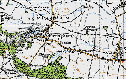 Old map of Wath in 1947