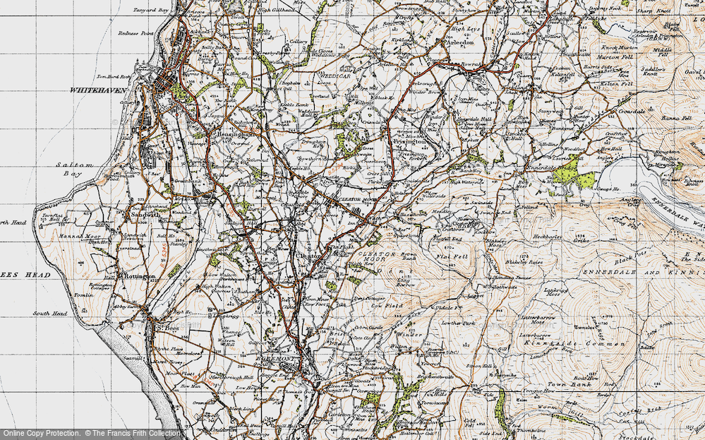 Old Map of Wath Brow, 1947 in 1947