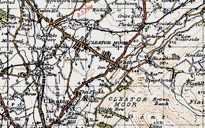 Old map of Wath Brow in 1947