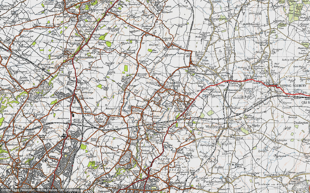 Old Map of Watley's End, 1946 in 1946