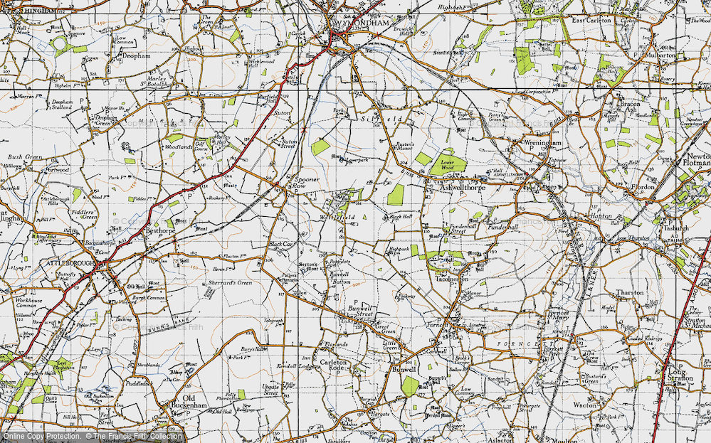 Old Map of Wattlefield, 1946 in 1946