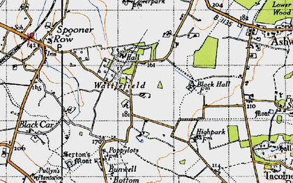Old map of Wattlefield in 1946