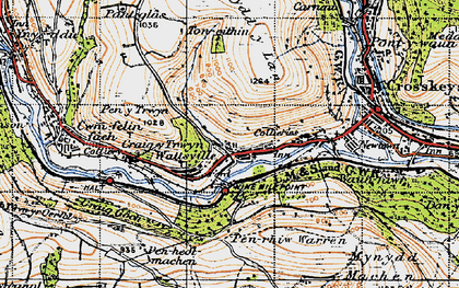 Old map of Wattsville in 1947